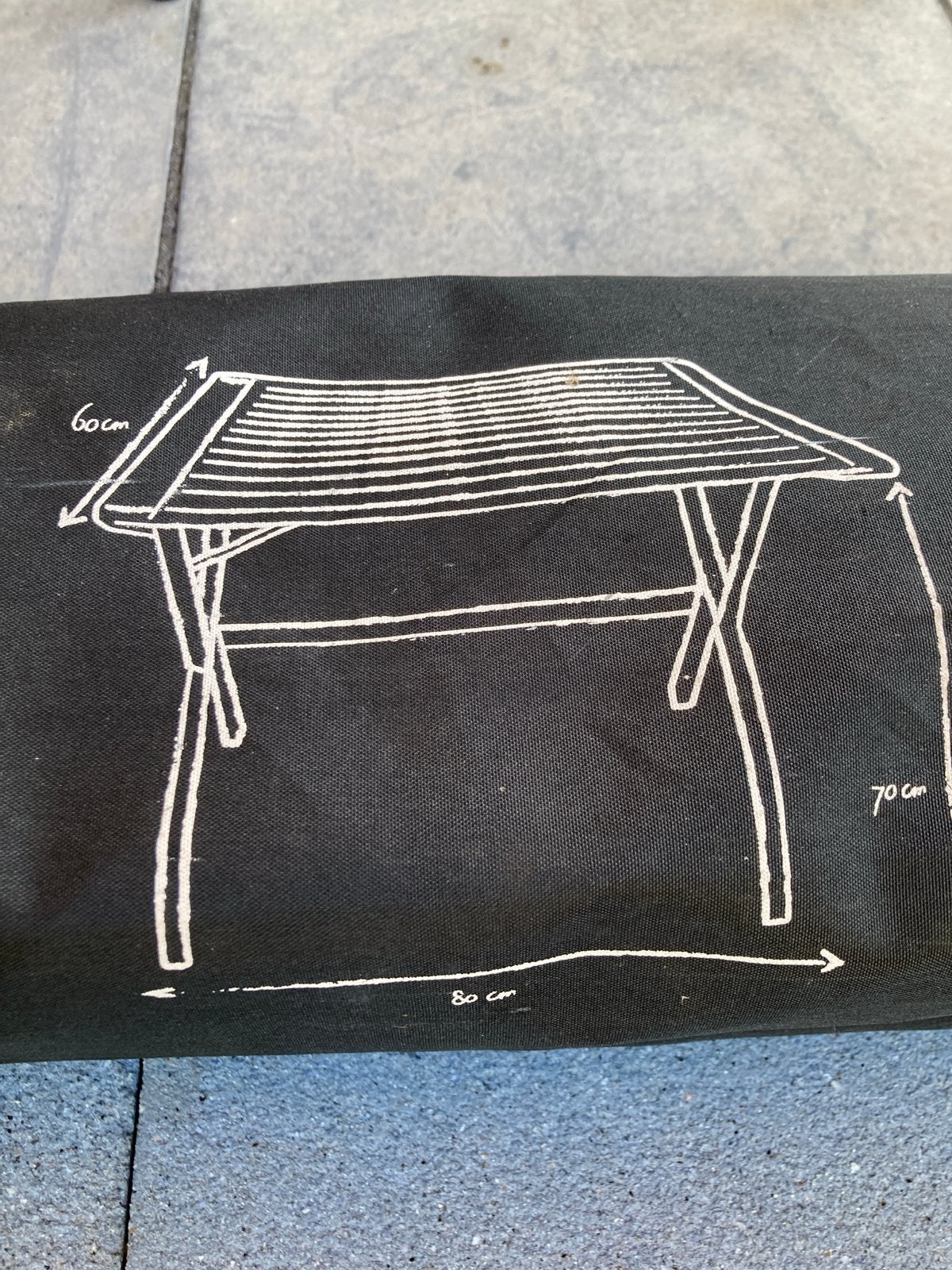 Human Nature campingtafel 80x60x70 cm - Zo goed als nieuw, Ophalen, Zo goed als nieuw, Campingtafel
