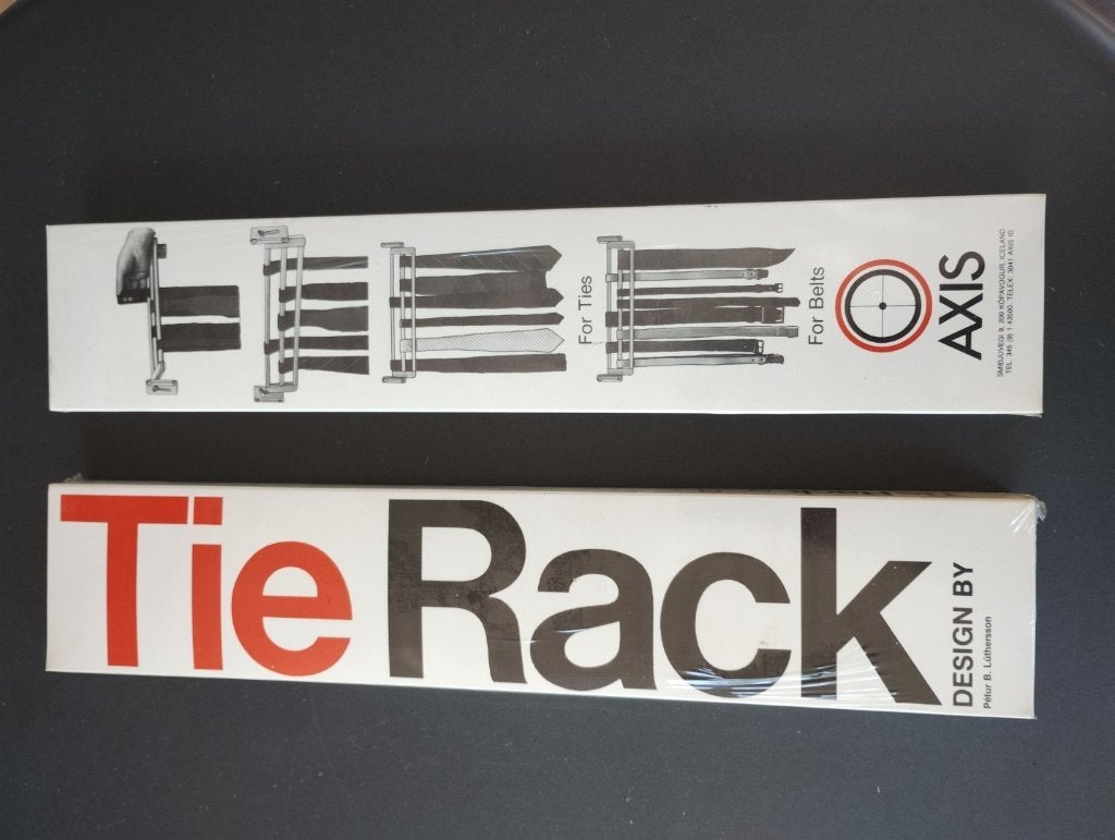 Tie Rack stropdassen riemen Design houder Iceland Nieuw!, Ophalen of Verzenden, Nieuw, Scandinavisch