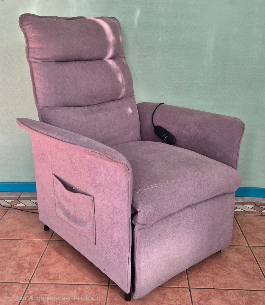 Relaxstoel, Huis en Inrichting, Ophalen, Minder dan 75 cm, Zo goed als nieuw, Metaal