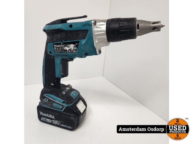 Makita DFS452 accu schroevendraaier + 5.0 Accu | gebruikt, Makita, Gebruikt, Support@makita.com, Makita Corporation, 3-11-8, Sumiyoshi-cho, 
Anjo, Aichi 446-8502
Japan