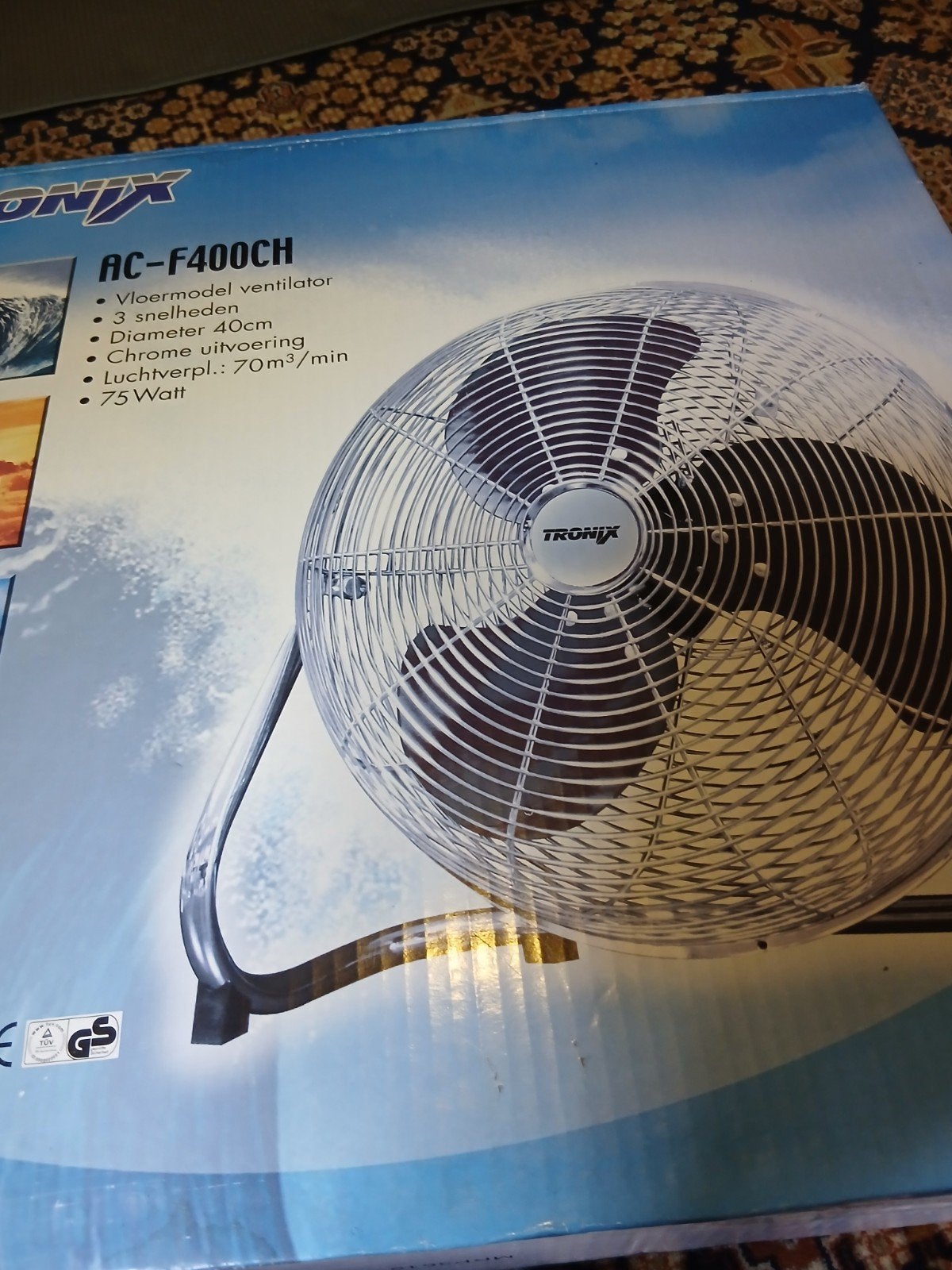 ventilator  nieuw metalen uitvoering. Nieuw in doos, Witgoed en Apparatuur, Ventilatoren, Ophalen, Nieuw, Vloerventilator