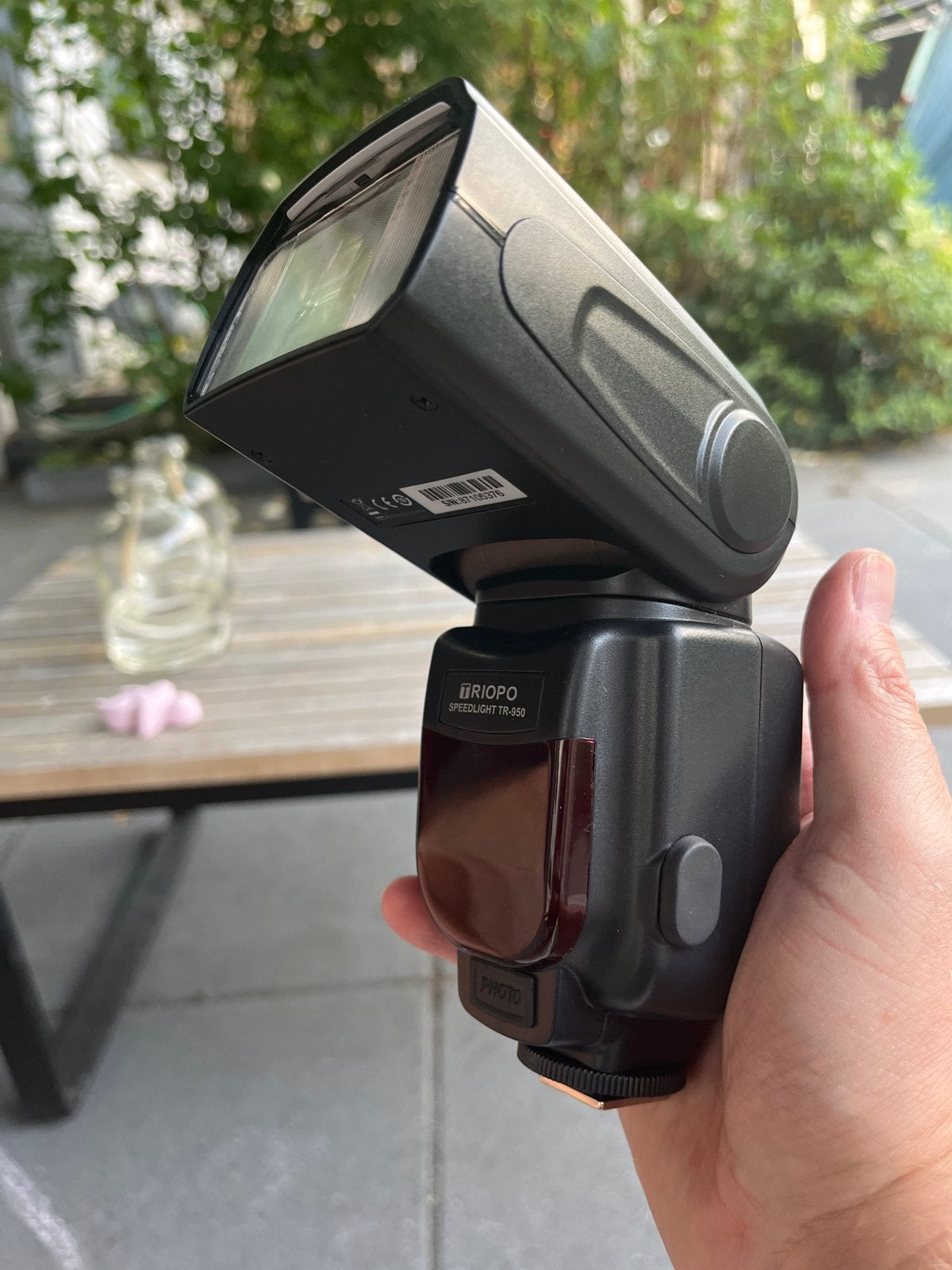 Triopo Speedlight TR-950 Flitser voor Camera, Overige merken, Draaibaar, Gebruikt, Externe flitser