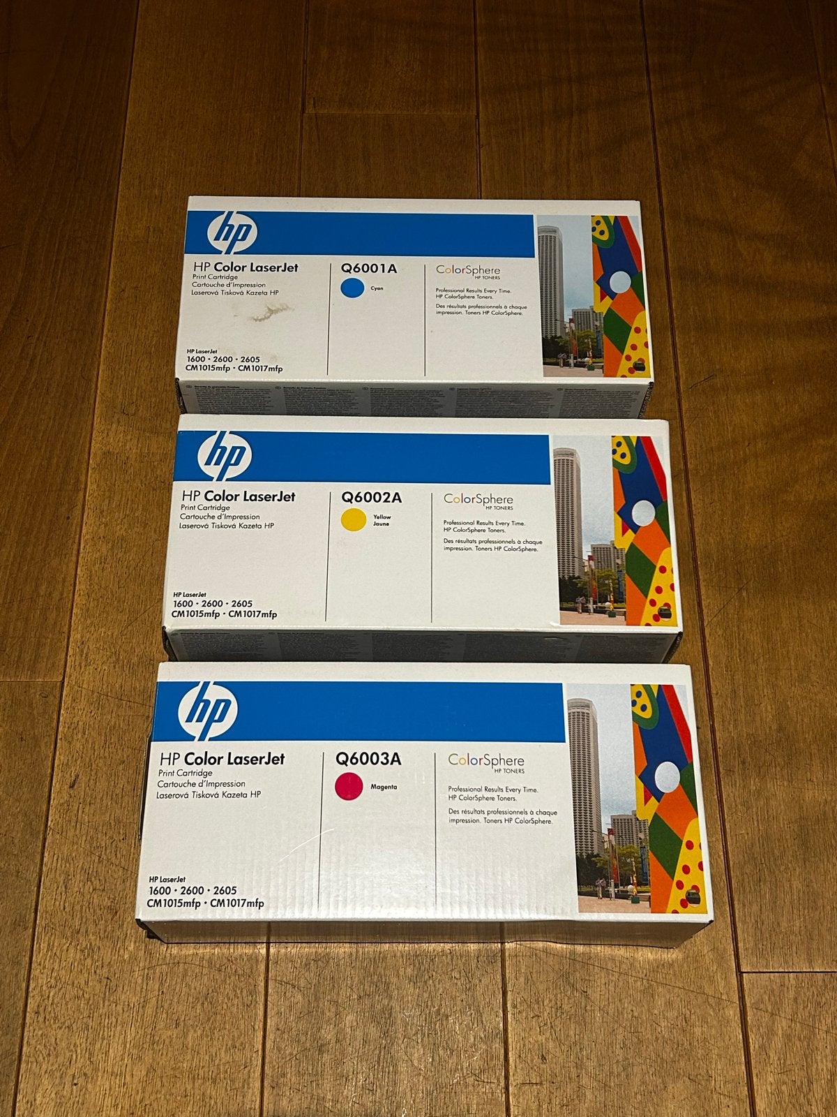 3x HP Color LaserJet Q6001A, Q6002A, Q6003A cartridges, Computers en Software, Ophalen of Verzenden, Nieuw