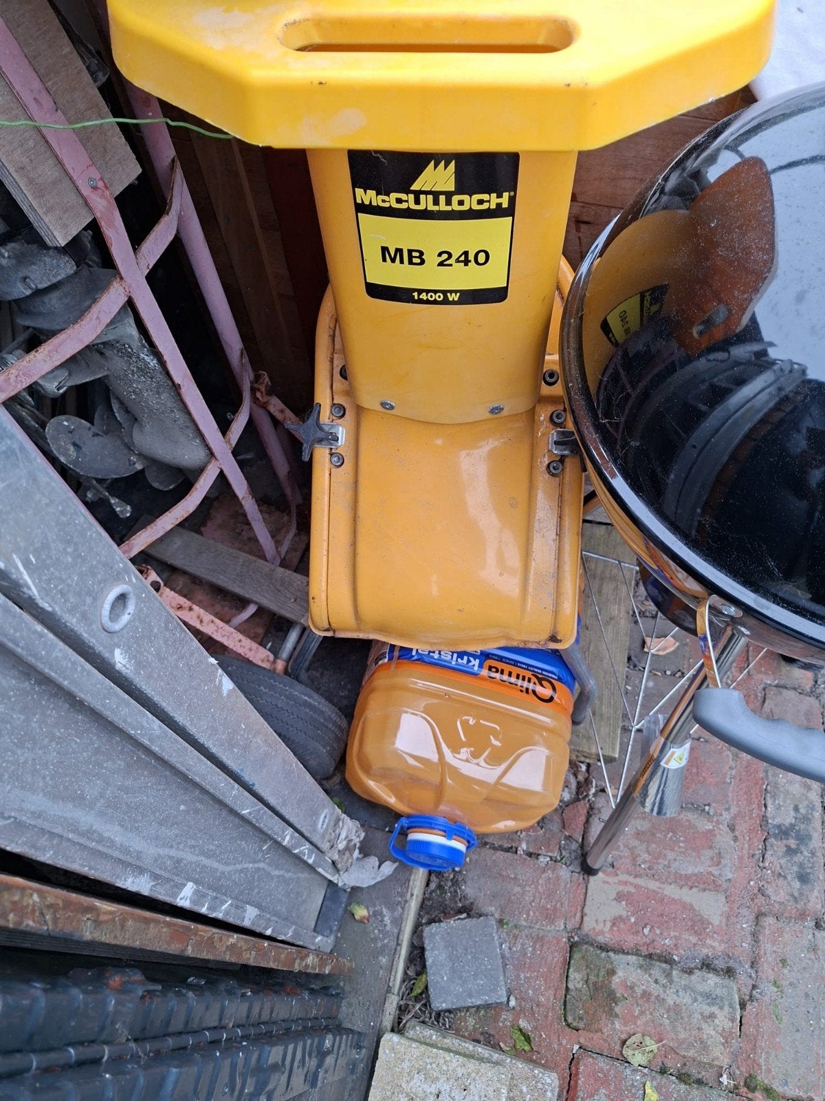 McCulloch MB 240 Houtversnipperaar 1400W, Ophalen, Gebruikt, Elektrisch, McCulloch
