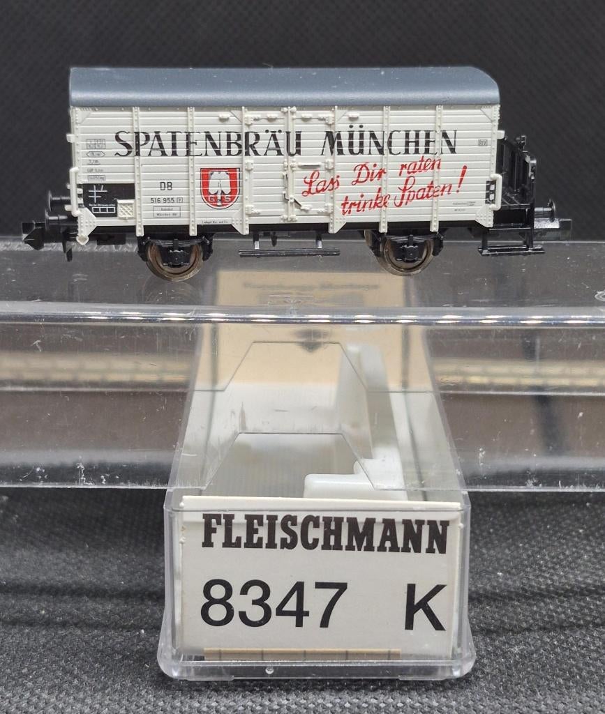 Fleischmann 8347K - bierwagen ´Spatenbräu München´ (15220), Hobby en Vrije tijd, Modeltreinen | N-Spoor, Gelijkstroom, Fleischmann