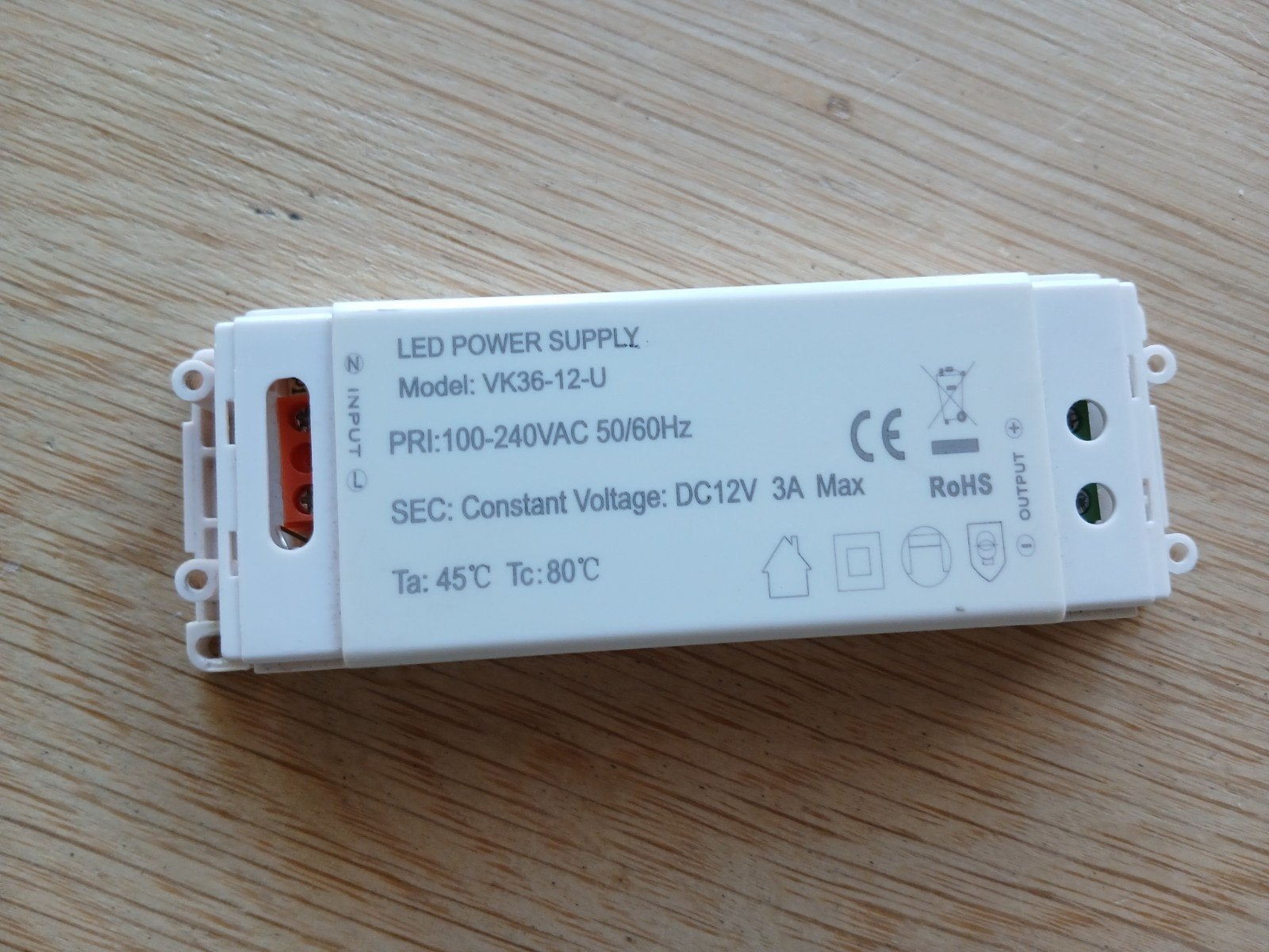 Led trafo 12 Volt 3Ampere, Doe-het-zelf en Verbouw, Elektra en Kabels, Ophalen of Verzenden, Gebruikt, Overige typen