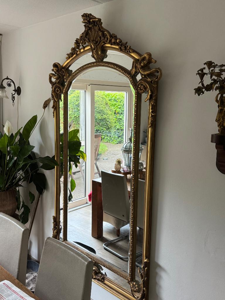 Prachtige spiegel 210x113 cm, Huis en Inrichting, Woonaccessoires | Spiegels, Ophalen, 200 cm of meer, Zo goed als nieuw, 100 tot 125 cm