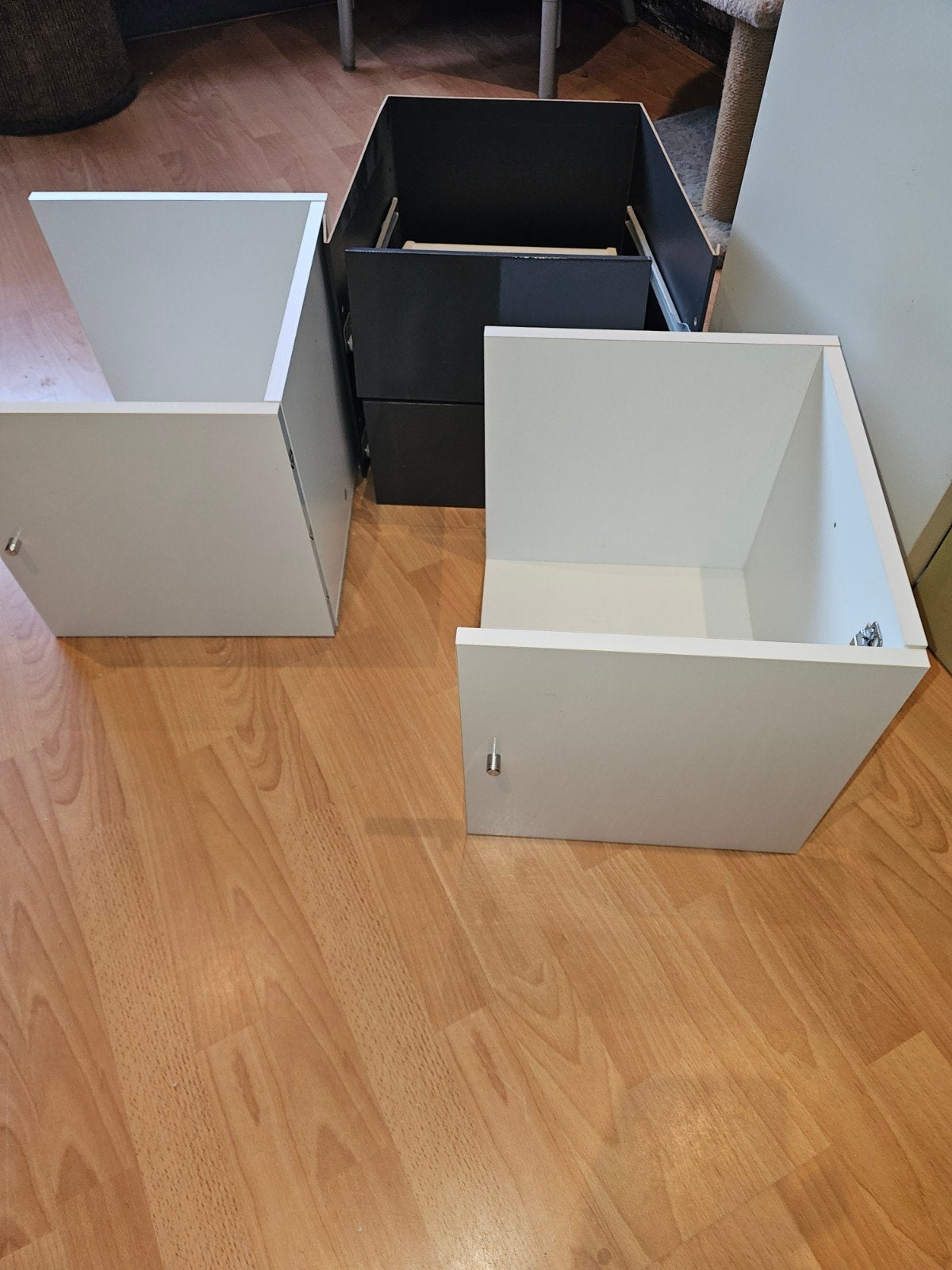 ZGAN Ikea KALLAX inzet: 2x kastje, 1x ladeblok, Ophalen, Zo goed als nieuw