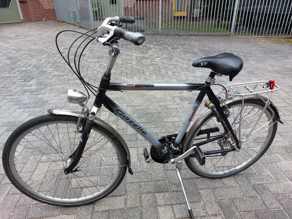 Prachtige zwart/blauw/grijze Gazelle Medeo, Fietsen en Brommers, Ophalen, Gebruikt, Velgrem, Versnellingen