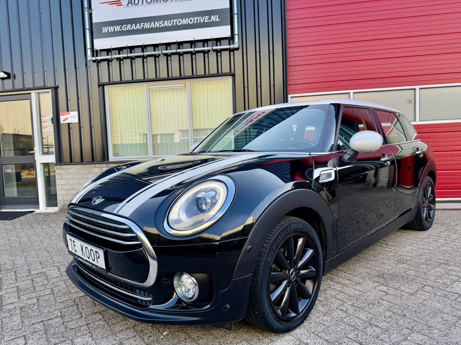 Mini Clubman Cooper 136pk AUTOMAAT, Navi, Leder, Led/ Xenon, Auto's, Mini, 136 pk, Bi-Xenon koplampen, Zwart, Leder