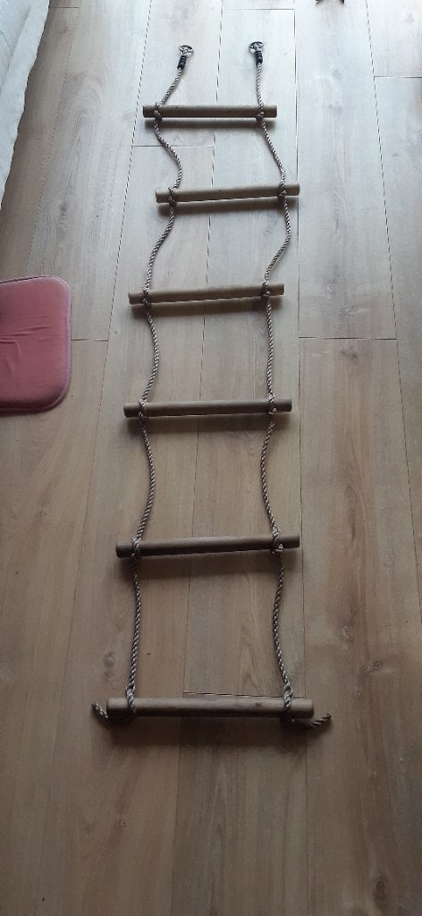 Touwladder voor buiten of binnen, Kinderen en Baby's, Speelgoed | Buiten | Speeltoestellen, Ophalen, Zo goed als nieuw, Overige typen