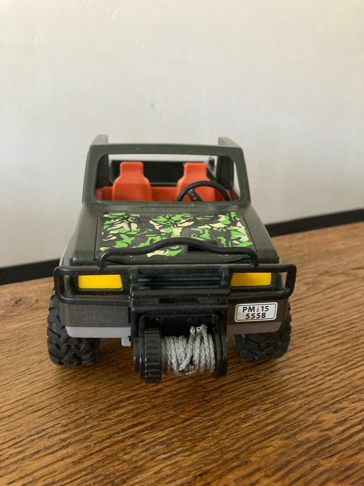 Playmobil Jeep met lier en camouflageprint, Ophalen of Verzenden, Gebruikt