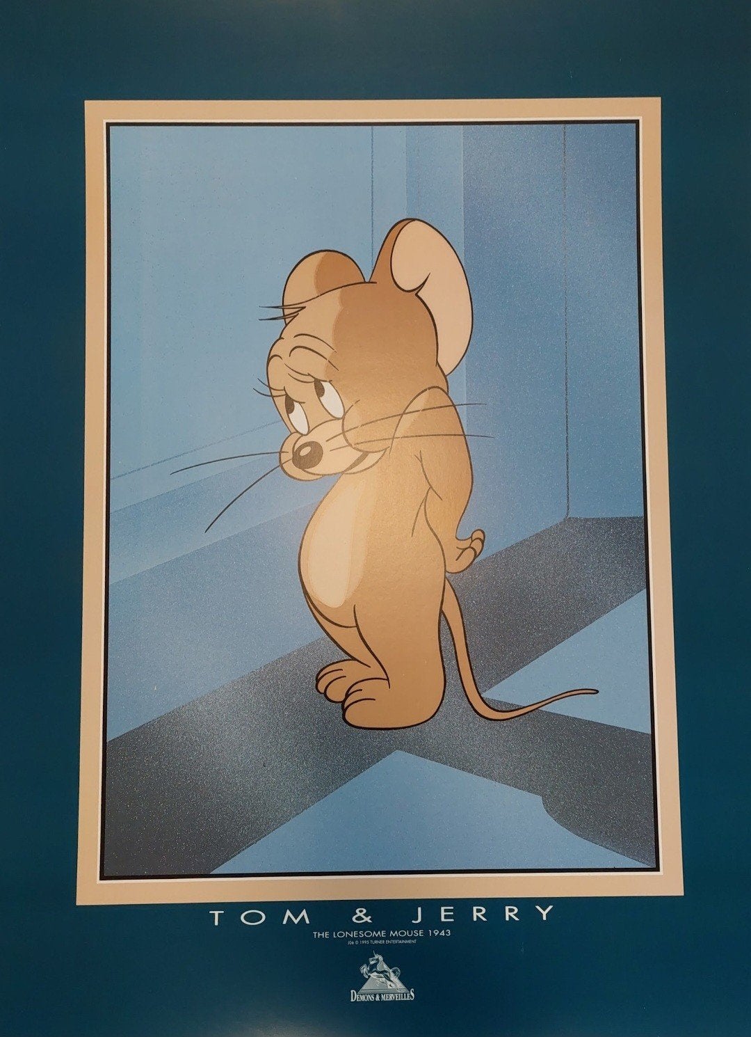 Warner Bros Jerry wandplaat/ 60x80 cm, Ophalen, Rechthoekig Staand, Deurposter of groter, Zo goed als nieuw