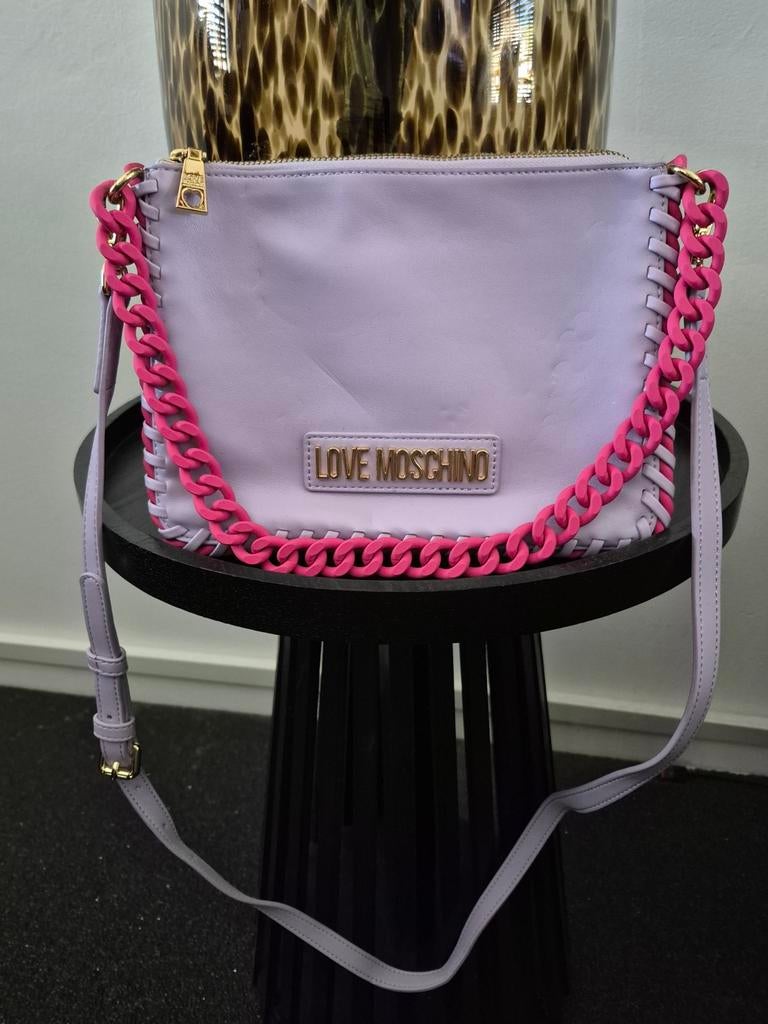 Love moschino tas, Ophalen of Verzenden, Zo goed als nieuw, Roze, Schoudertasje