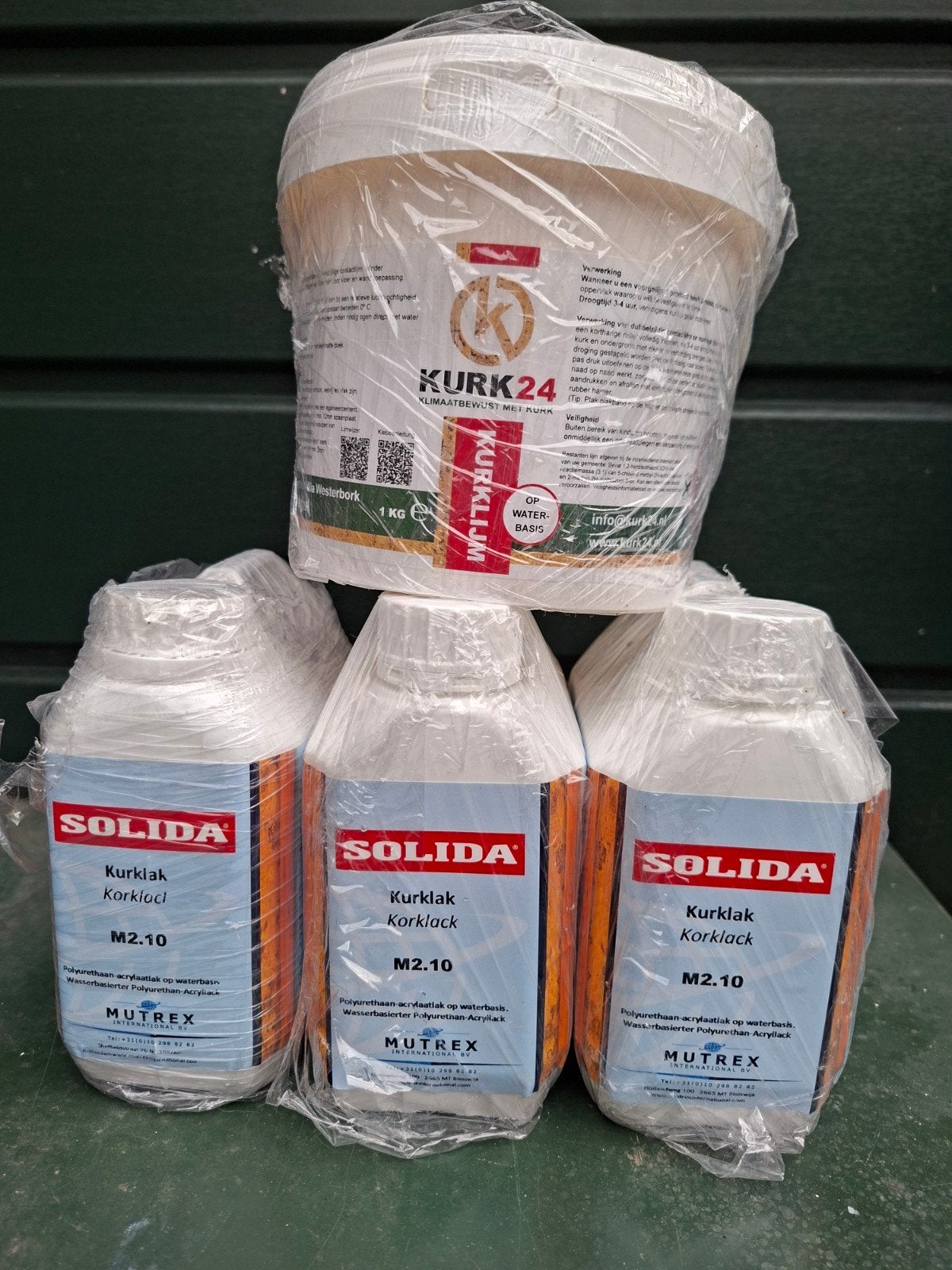 Kurk24 Kurklak M2.10 en Kurklijm 1kg, Ophalen, Overige kleuren, Nieuw, Lak