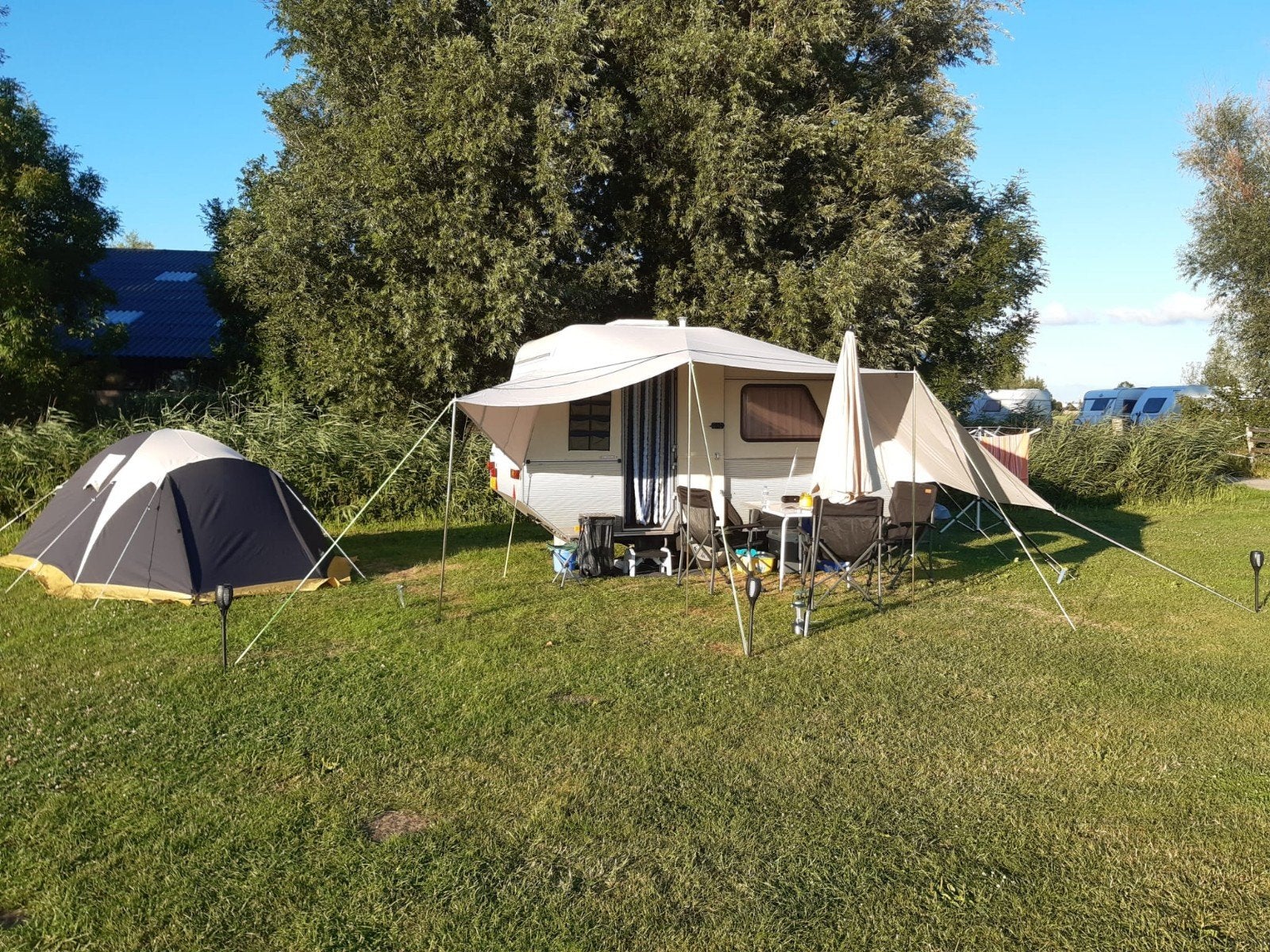 schuifluifel caravan kip 35 de luxe, Caravans en Kamperen, Tenten, Ophalen