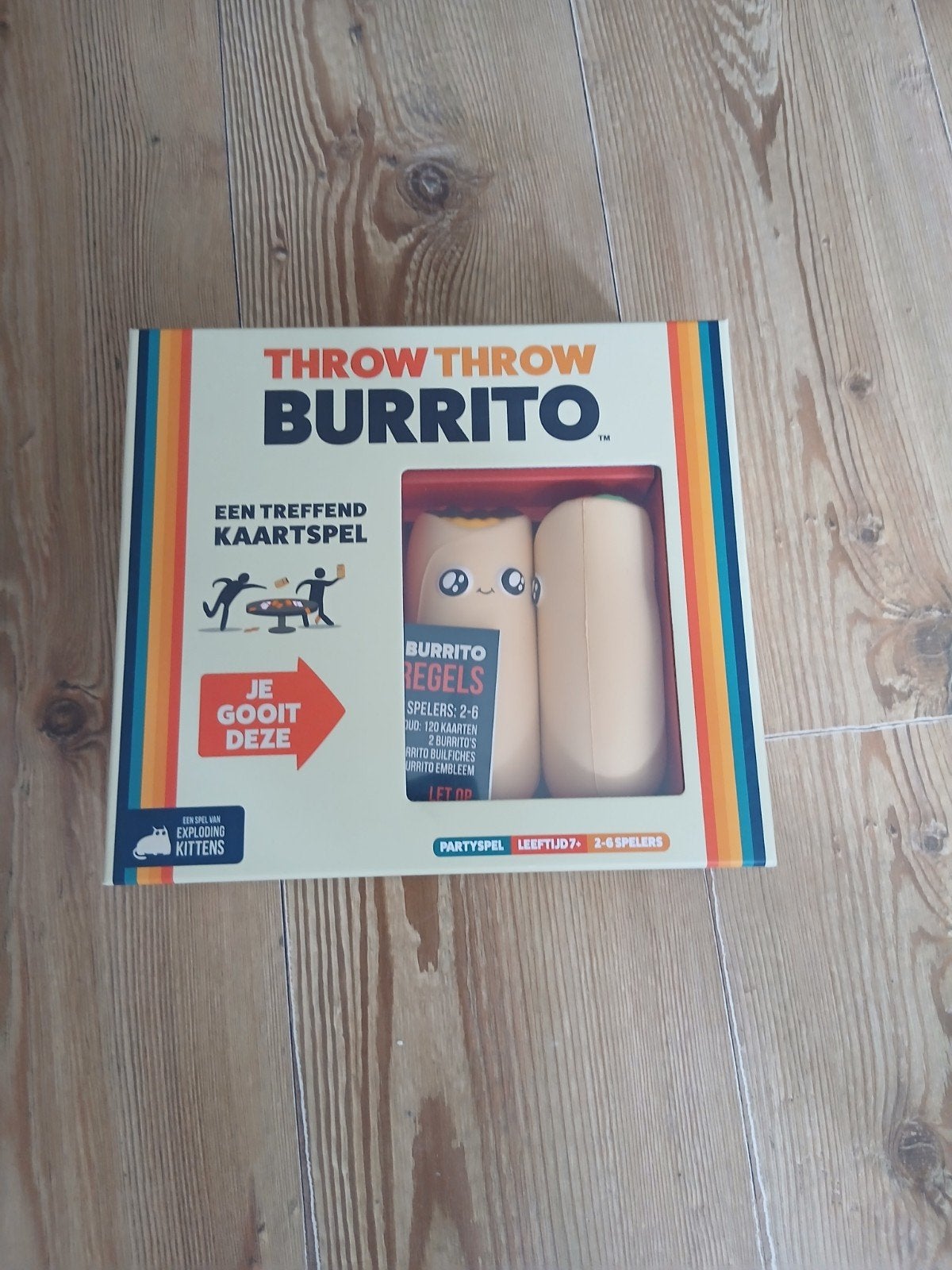 Throw Throw Burrito: Een Treffend Kaartspel, Drie of vier spelers, Ophalen of Verzenden, Gebruikt, Exploding Kittens