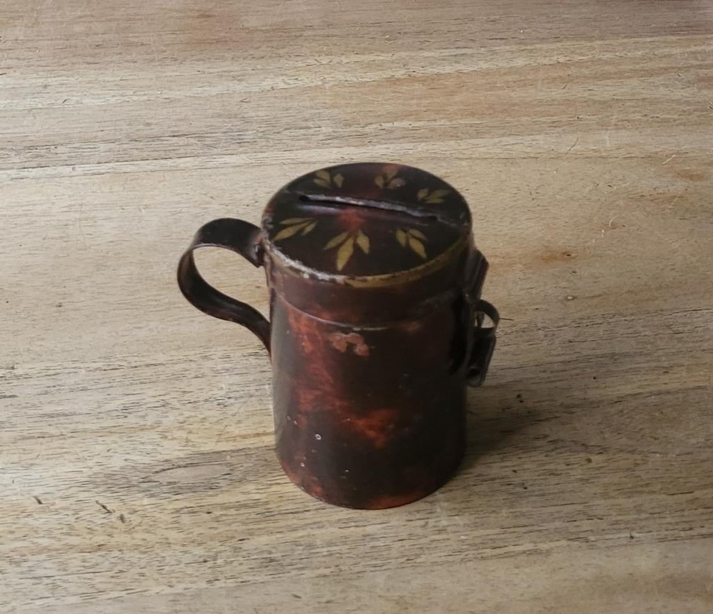 Kleine oude collectebus, Antiek en Kunst, Ophalen of Verzenden