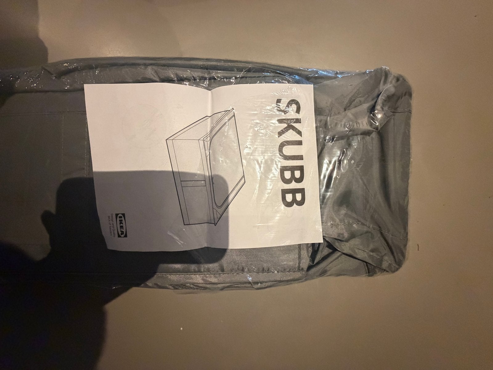 IKEA SKUBB Opbergdoos met vakken, donkergrijs, Nieuw, Ophalen of Verzenden, Minder dan 100 cm, 25 tot 50 cm