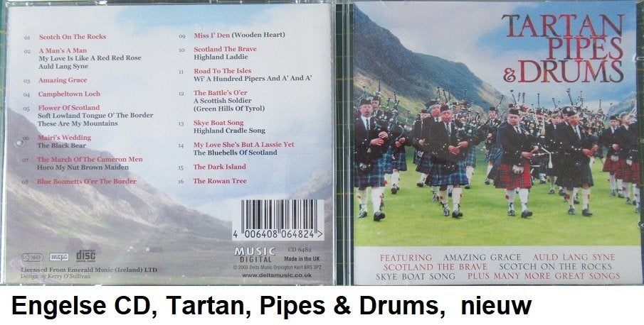 nieuwe Engelse CD, TARTAN, Pipes & drums, Ophalen of Verzenden, Nieuw in verpakking