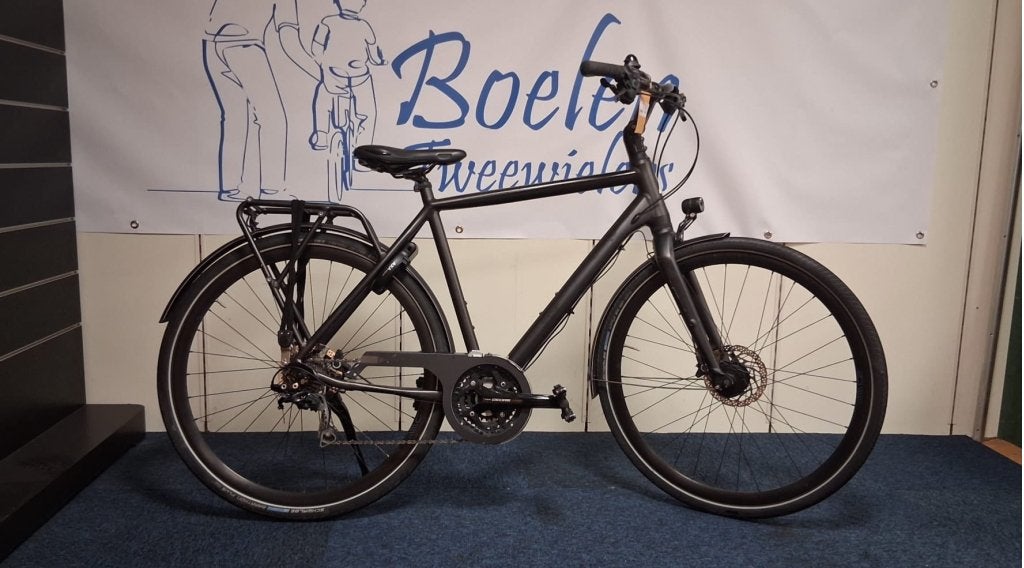 Cannondale Tesoro 28/56cm 10v Herenfiets Zwart Toerfiets, 28 inch, 53 tot 56 cm, 10 tot 15 versnellingen, Niet ingevuld