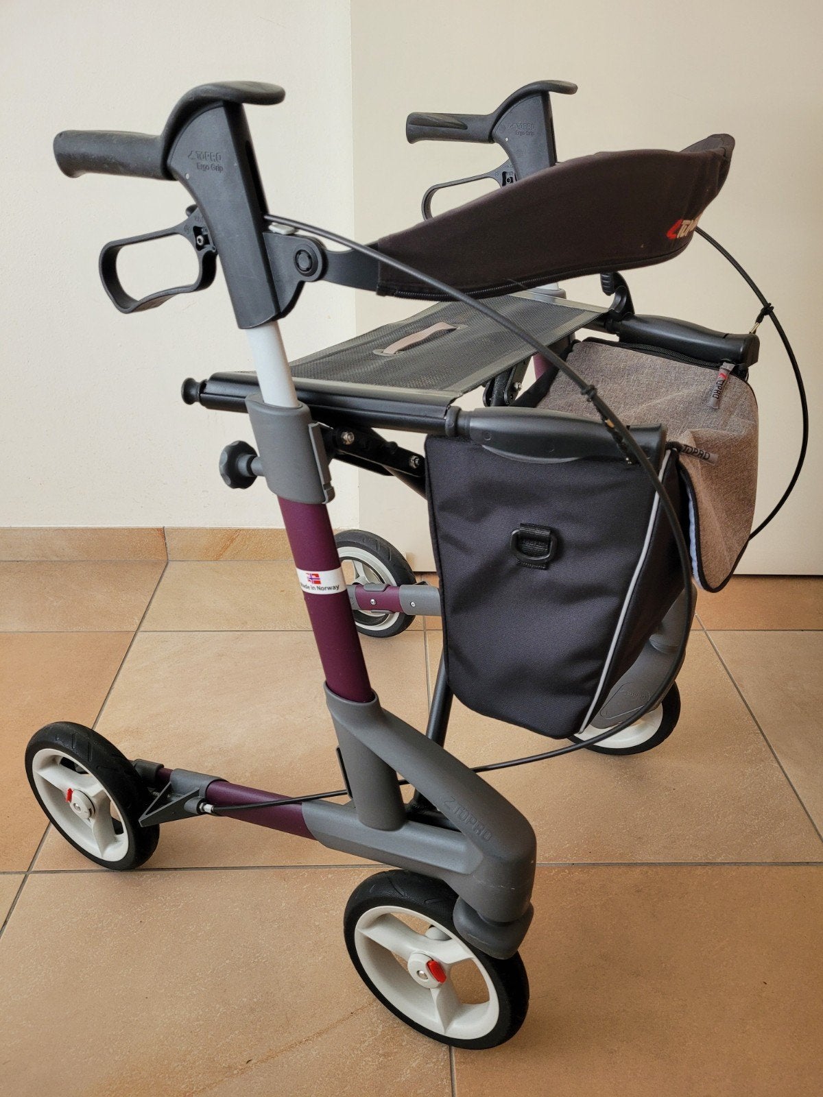 Rollator Topro troja G5 maat M, geen beschadigingen, Ophalen, Lichtgewicht, Zo goed als nieuw