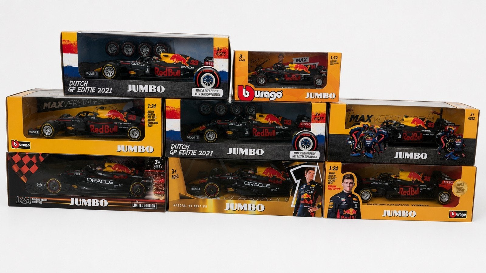 Max Verstappen jumbo collectie, Ophalen of Verzenden, Bburago