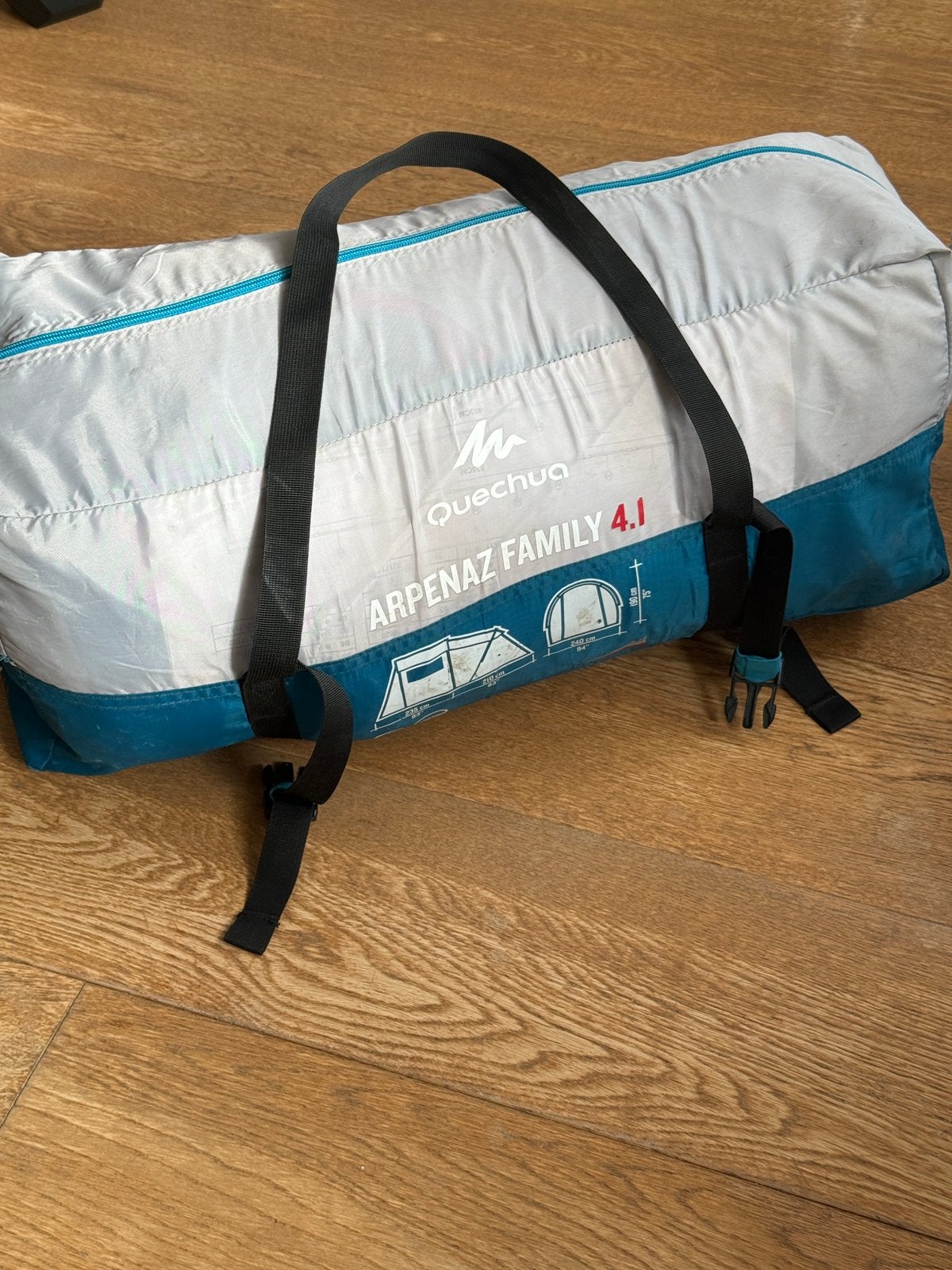 Tent Arpenaz family 4.1, Caravans en Kamperen, Tenten, Ophalen, Gebruikt, Tot en met 4