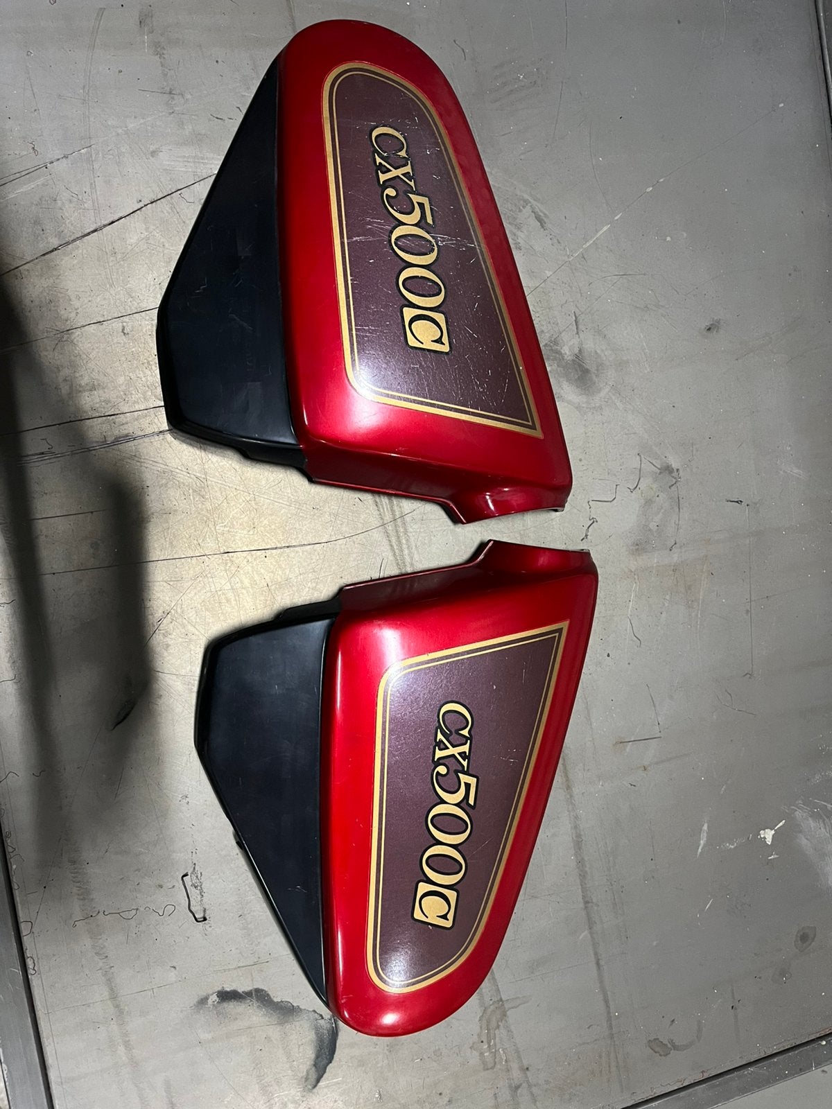 Mooie set zijdeksels zijkappen honda CX500C 1981, Ophalen