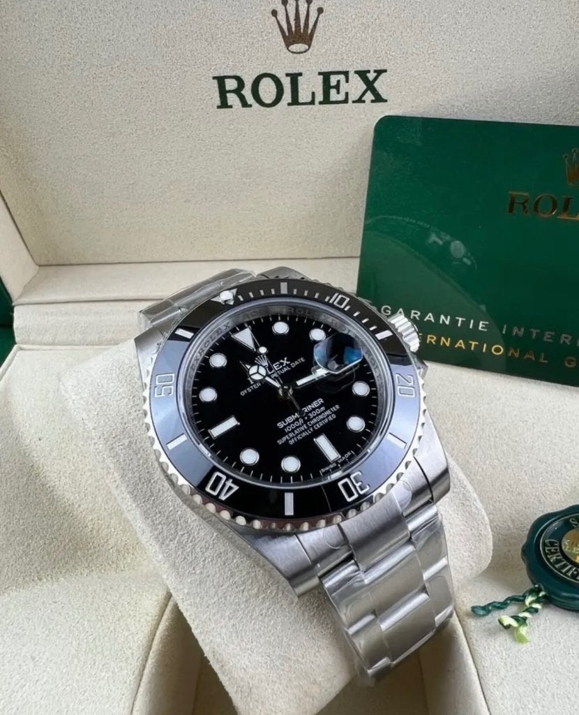 Rolex Submariner, Zwart, Nieuw, Ophalen of Verzenden, Waterdicht