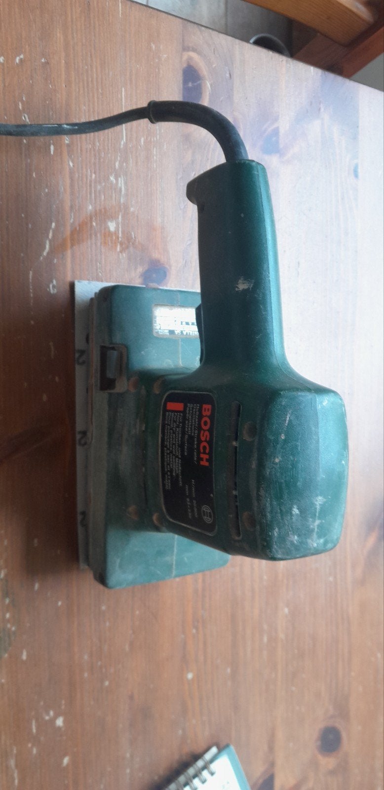Bosch Vlakschuurmachine - Gebruikt, Ophalen of Verzenden, Gebruikt, Minder dan 600 watt, Vlakschuurmachine