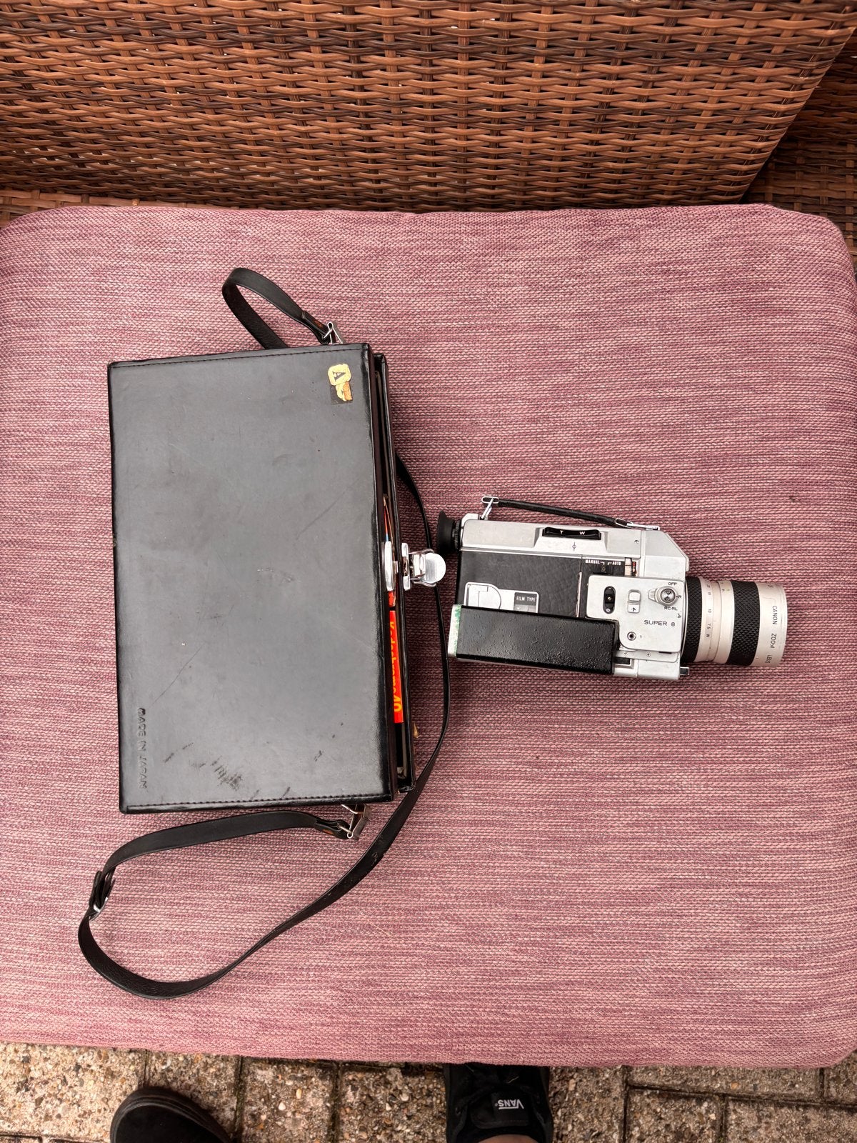 Vintage Canon Auto Zoom 814 Super 8 Camera met accessoires, Audio, Tv en Foto, Videocamera's Analoog, Ophalen of Verzenden, 8mm