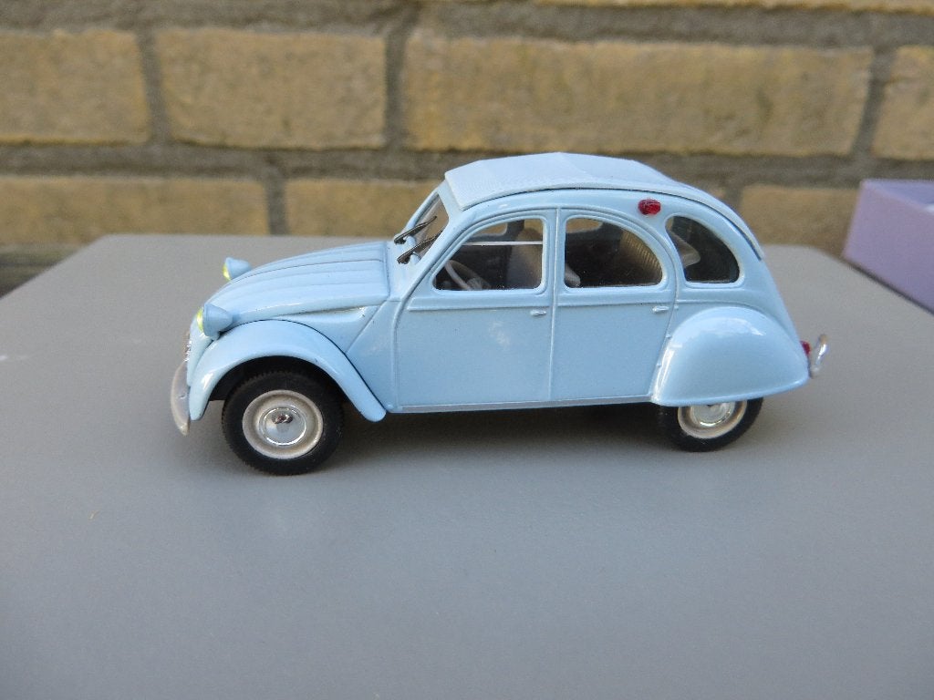 Norev Citroën 2CV AZAM Licht blauw, Ophalen of Verzenden, Gebruikt, Auto, Norev