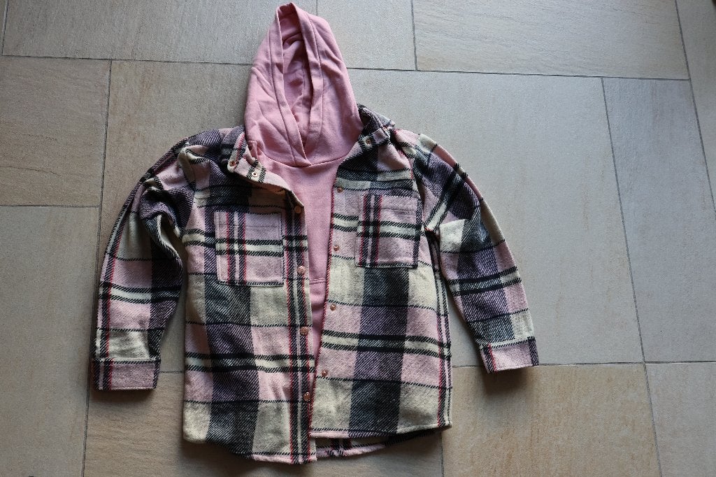 Only hoody met Nobell vest jas 146 152 roze, Ophalen, Nobell, Meisje, Zo goed als nieuw