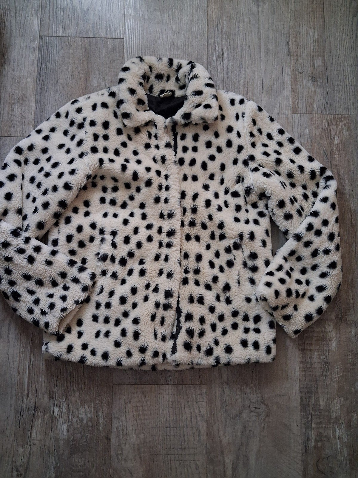 Hema Nep Bont Jasje met Dalmatiër Print - Maat 158/164, Ophalen of Verzenden, Meisje, Jas