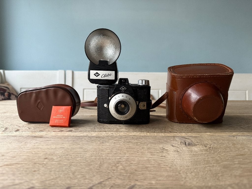Vintage Afga Clack Camera Set, Ophalen, Zo goed als nieuw, Compact, Overige Merken