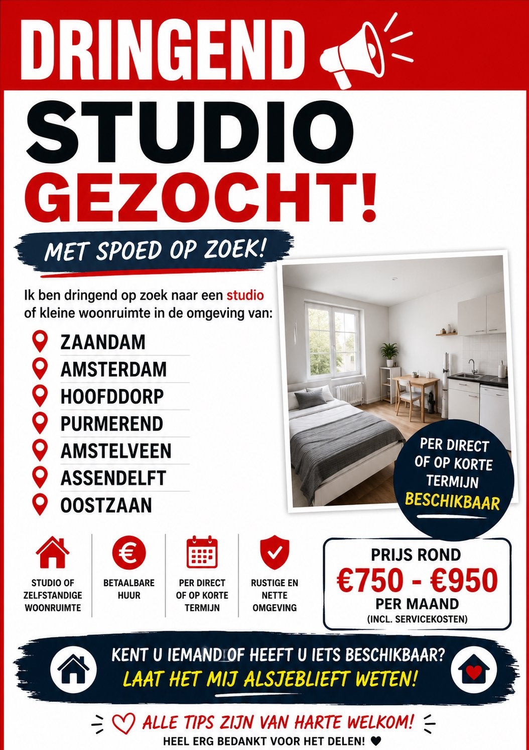 Gezocht studio