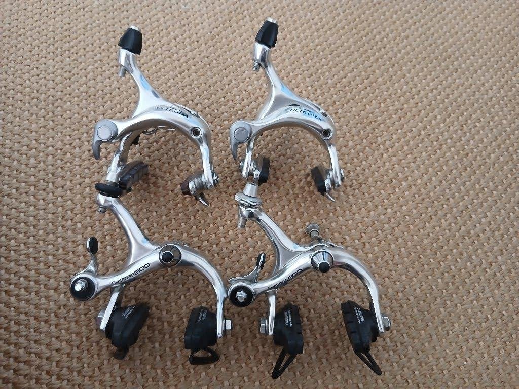 2x Shimano caliper brakes / remmen - Ultegra BR6600 + BR6208, Fietsen en Brommers, Fietsonderdelen, Ophalen, Remmen, Gebruikt