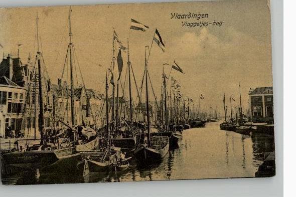 Vlaardingen Vlaggetjesdag st 1907, Verzenden, Voor 1920, Gelopen, Zuid-Holland