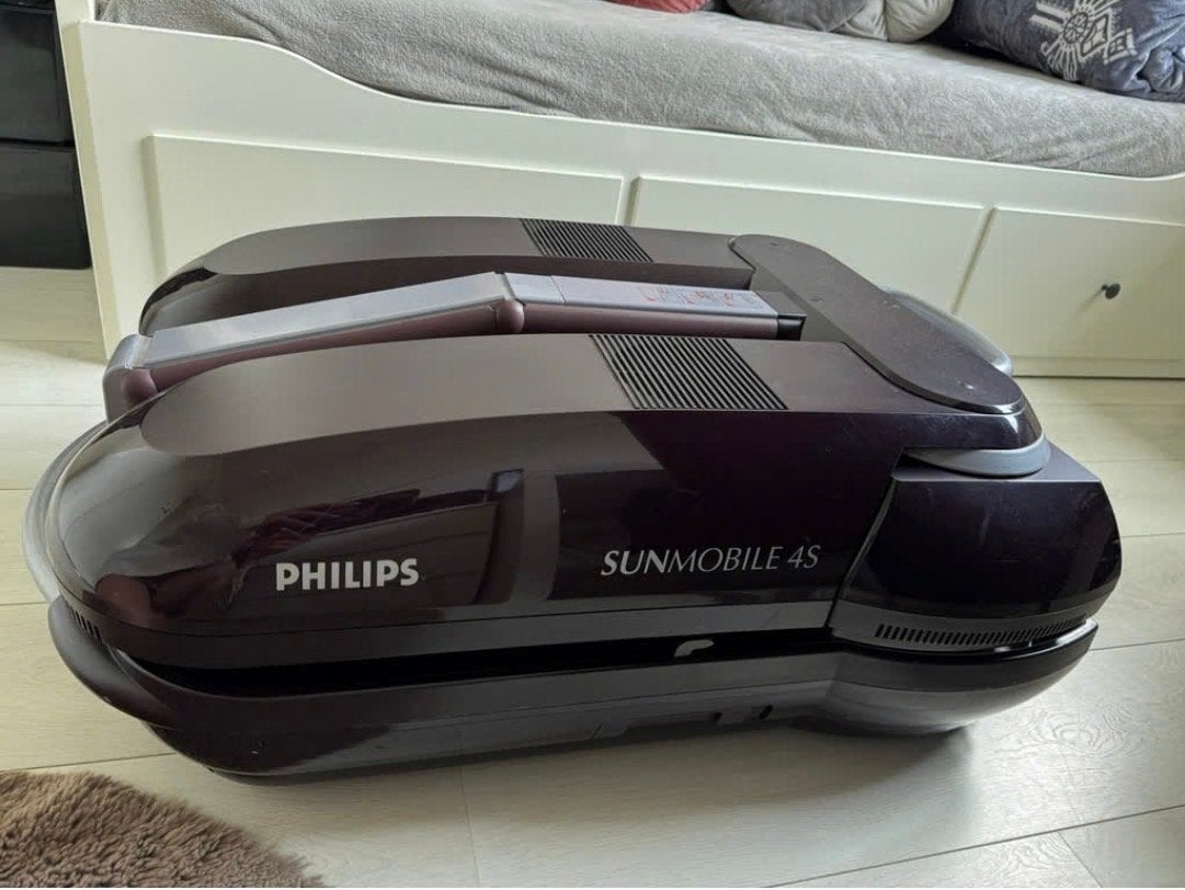 Philips Sunmobile 4S HB971/01 Red Facial met zijbruiners, Ophalen, Gebruikt, Zonnebank dubbelzijdig, Minder dan 10 lampen