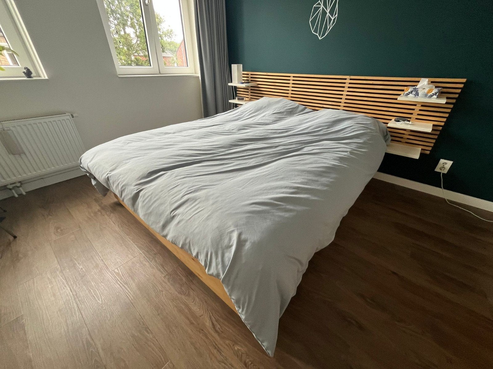 IKEA Mandal Hoofdbord, Ophalen, Gebruikt, Wit, Tweepersoons