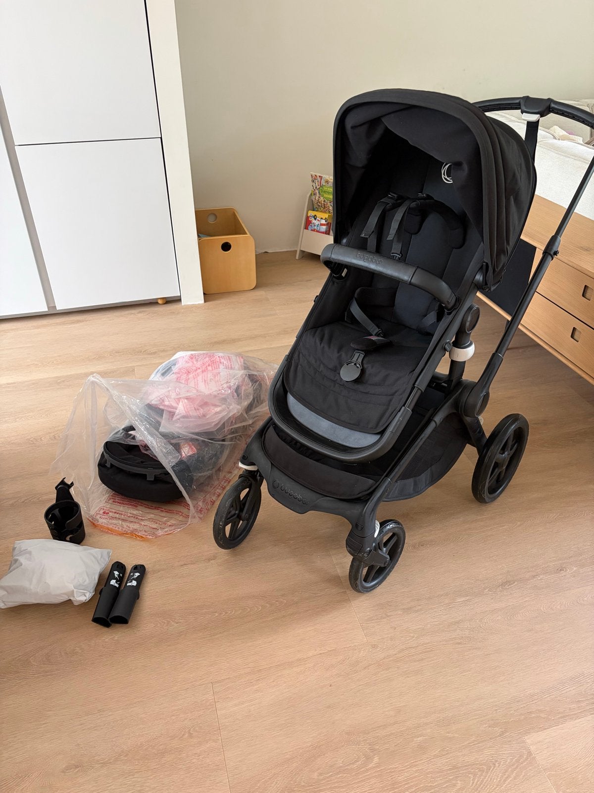 Bugaboo Fox 5 compleet met adapters, regenhoes, bekerhouder, Kinderen en Baby's, Kinderwagens en Combinaties, Ophalen, Bugaboo