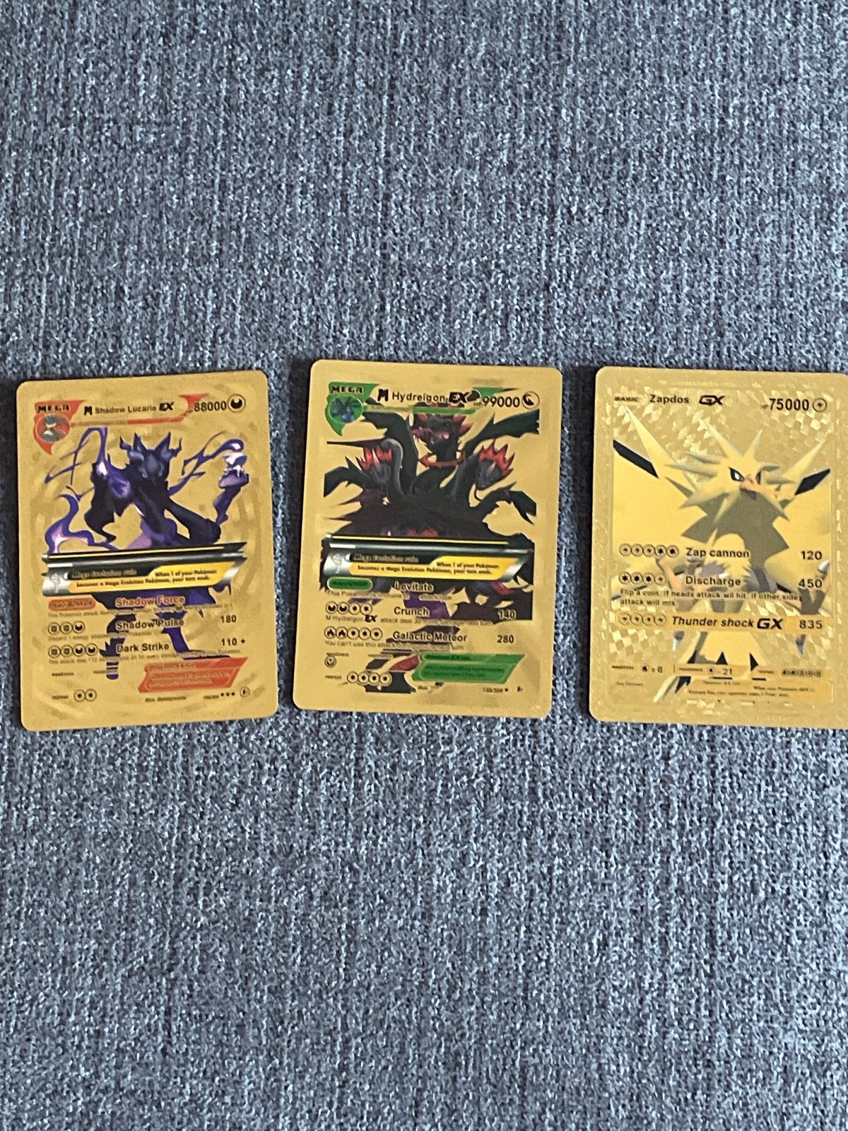 Pokémon Gouden Kaarten: Shadow Lucario, Hydreigon, Zapdos, Ophalen, Zo goed als nieuw, Meerdere kaarten