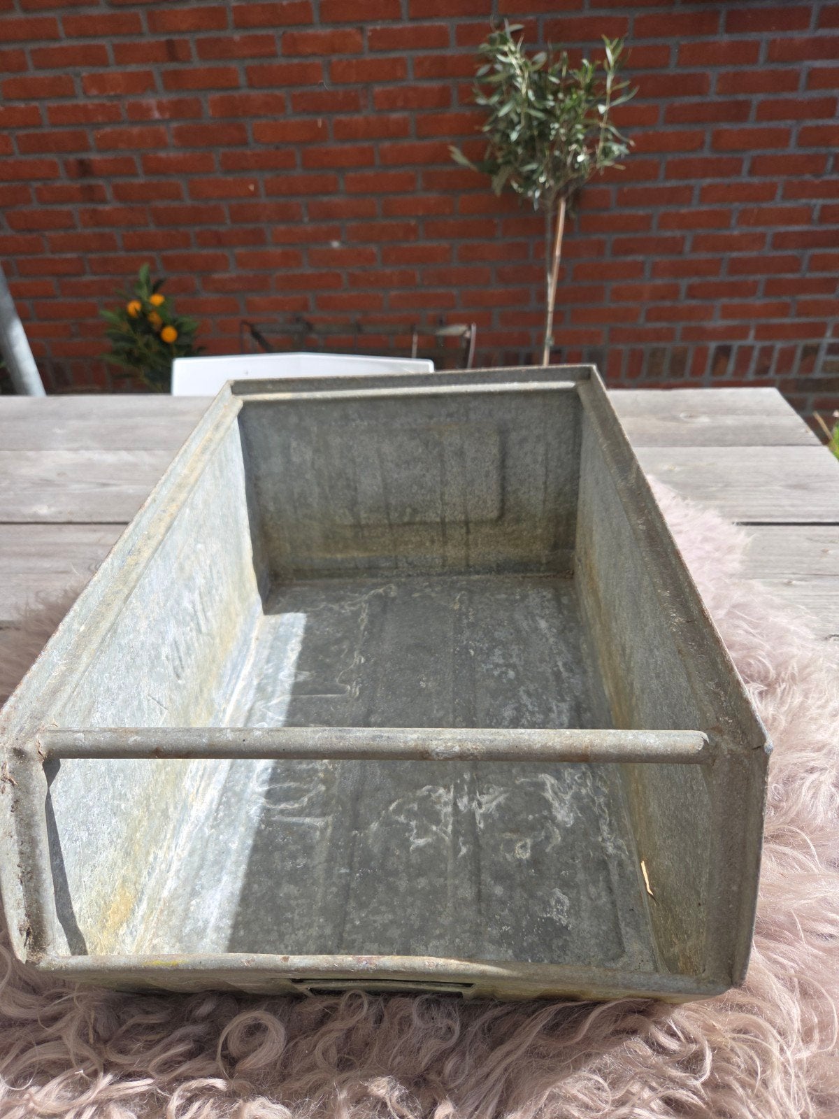 Vintage Lager-Fix opbergbak, metaal, industrieel, Ophalen of Verzenden