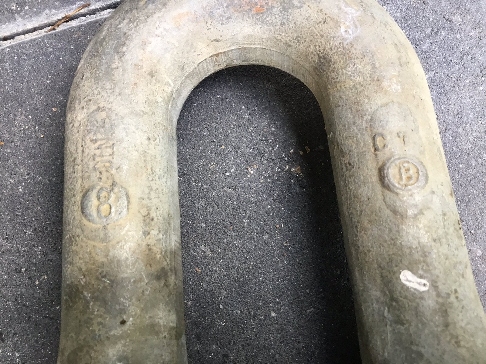 Gegalvaniseerde oude roeidollen, harp, ogen/ringen, Watersport en Boten, Accessoires en Onderhoud, Ophalen of Verzenden, Gebruikt