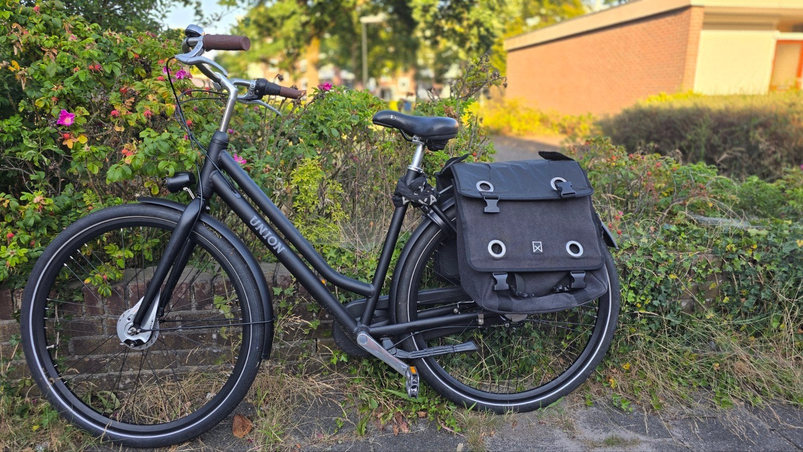 Union fiets 54cm frame met fietstassen., 53 tot 56 cm, Velgrem, Versnellingen, Zo goed als nieuw