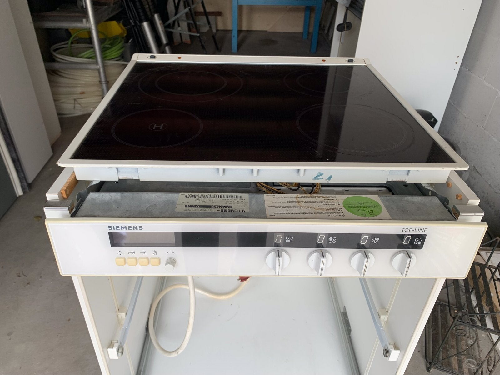 Kookplaat inbouw Siemens, Ophalen, Gebruikt