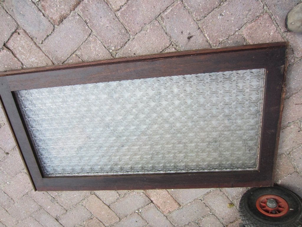 Buitendeur 212x105,5 plus bovenlicht 112x59 met dubbel glas, Ophalen