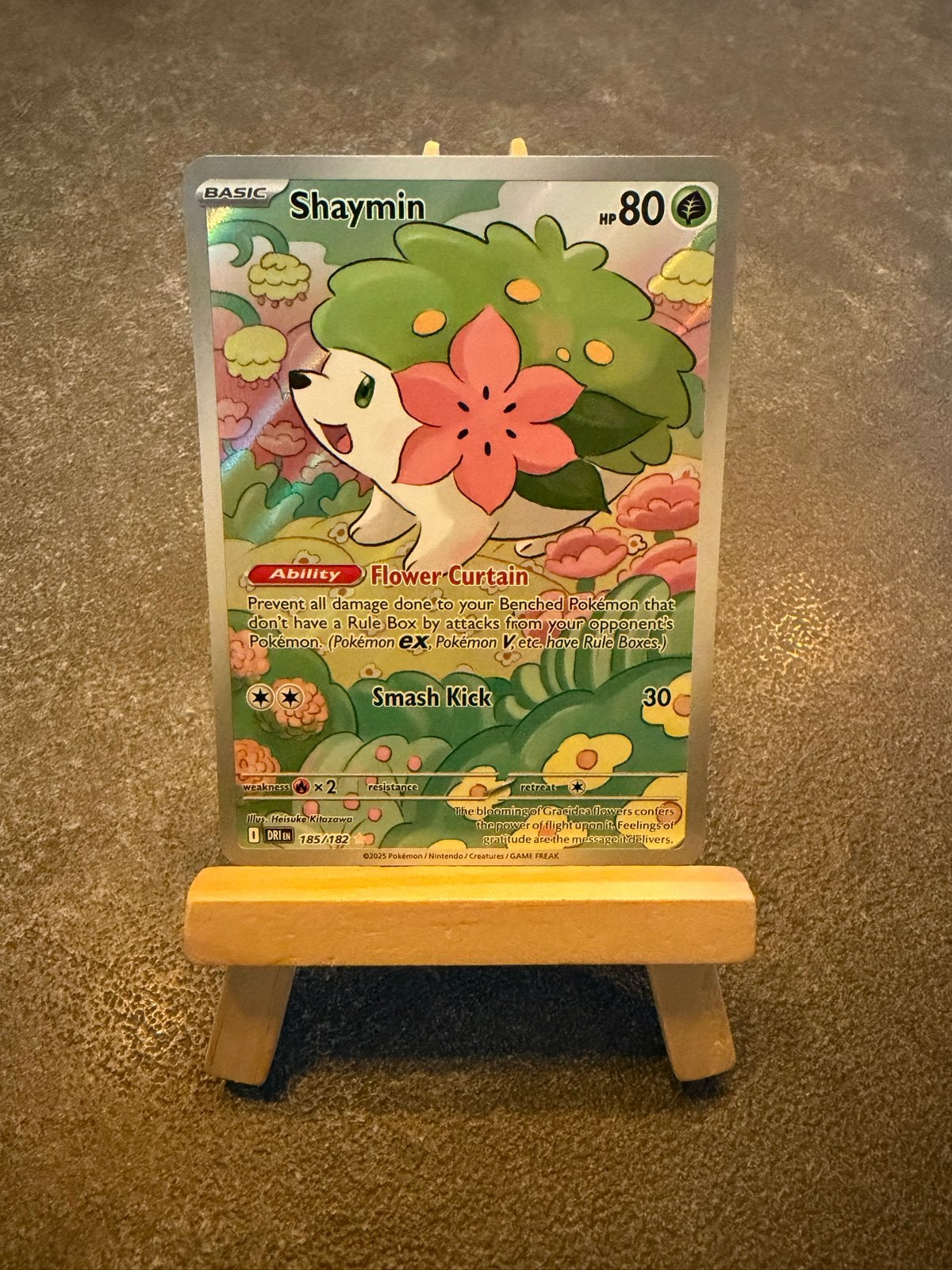 Shaymin 185/182 - Destined Rivals - Pokemon, Ophalen of Verzenden, Zo goed als nieuw, Losse kaart