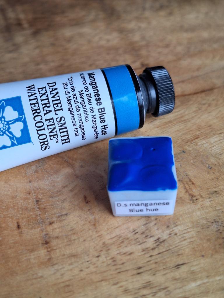 Daniel Smith Mangaanblauw Hue Aquarelverf (½ napje), Ophalen of Verzenden, Zo goed als nieuw, Waterverf